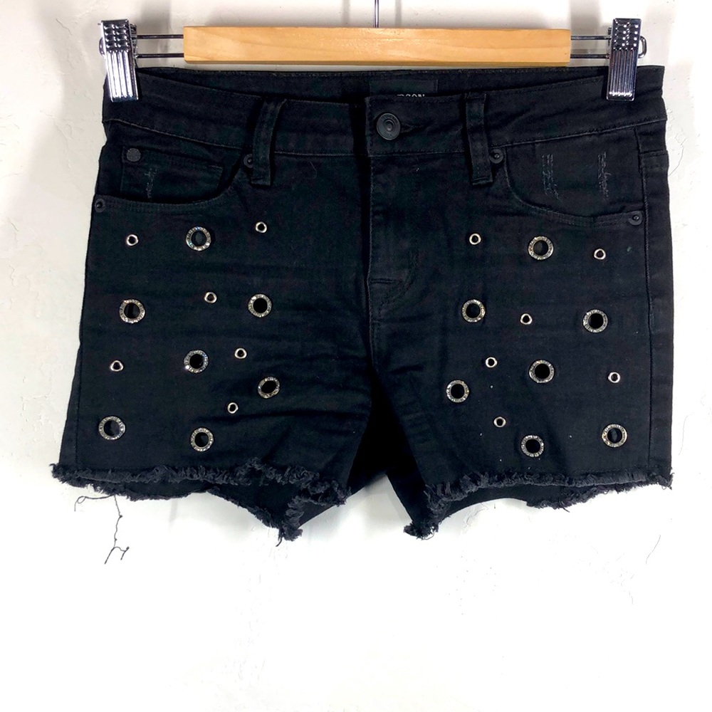 Hudson black cut off shorts size 14